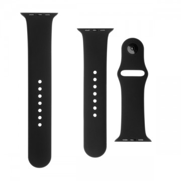 FIXED Szilikonszíj készlet for Apple Watch 38/40/41 mm, fekete