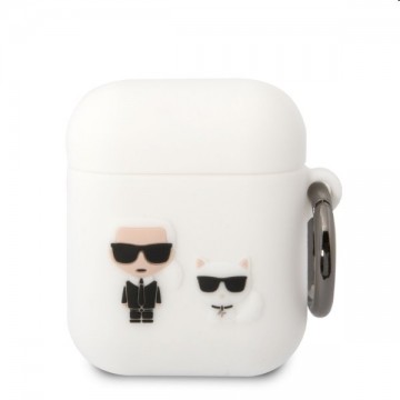 Karl Lagerfeld and Choupette szilikontok for Apple Airpods 1/2, fehér