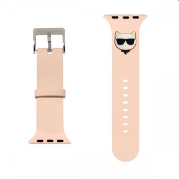 Karl Lagerfeld Choupette Head szíj for Apple Watch 38/40mm, pink