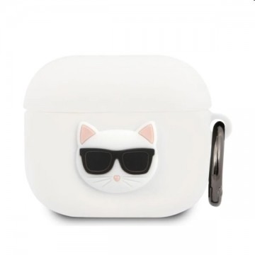 Karl Lagerfeld szilikon tok for Apple AirPods 3 (KLACA3SILCHWH), white
