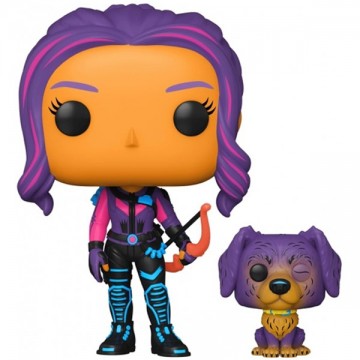 POP! Kate Bishop with Lucky the Pizza Dog Blacklight - Hawkeye...