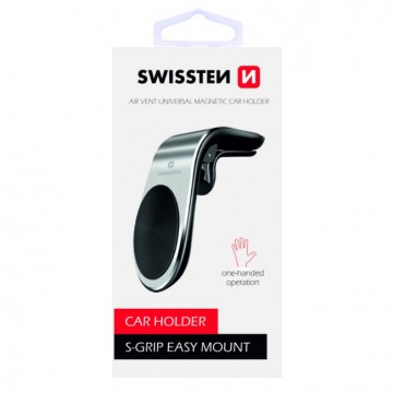 Swissten mágneses autós tartó szellőzőbe S-Grip easy mount,...