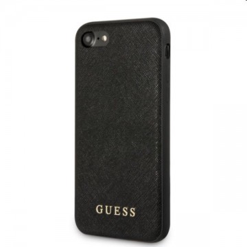 Tok Guess Saffiano PU Silicone for Apple iPhone 7/8/SE20/SE22, fekete
