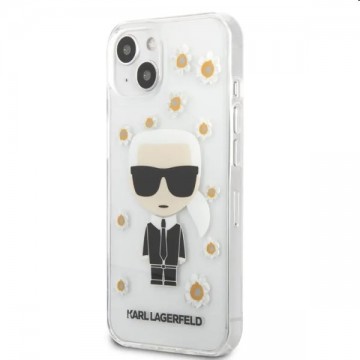 Tok Karl Lagerfeld Ikonik Flower for Apple iPhone 13 mini, átlátszó
