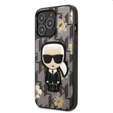 Tok Karl Lagerfeld Ikonik Flower for Apple iPhone 13 Pro, szürke