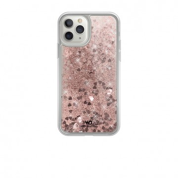 Tok White Diamonds Sparkle for Apple iPhone 11 Pro, Rose Gold Hearts