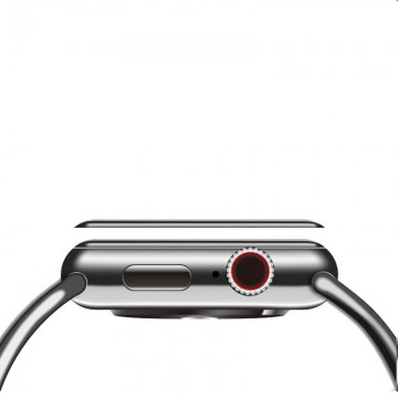 Védőüveg COTEetCI 4D élekkel for Apple Watch 42mm, fekete