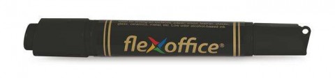 Alkoholos marker, 0,8/6,0 mm, kúpos/vágott, kétvégű, FLEXOFFICE...