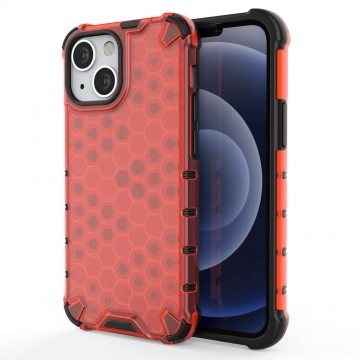 Apple iPhone 13 mini - Honeycomb Armor ütésálló telefontok, Piros