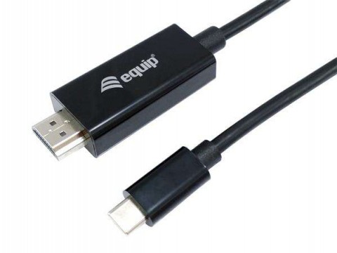 Átalakító kábel, USB-C-HDMI kábel, 1,8m, EQUIP