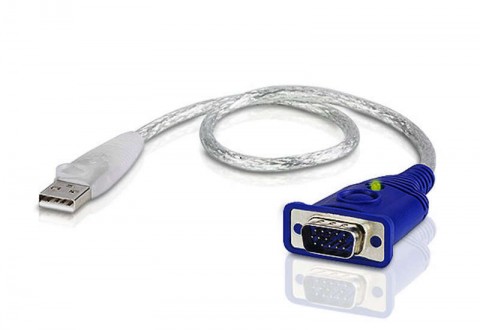 ATEN 2A-130G video átalakító kábel 0,35 M USB A típus VGA...