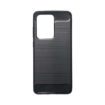 Carbon Fiber Samsung G988 Galaxy S20 Ultra 5G fekete szilikon tok
