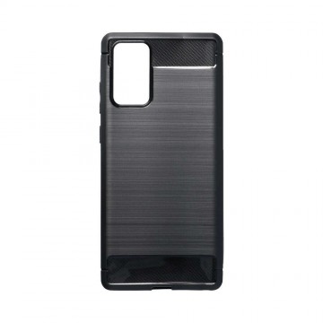 Carbon Fiber Samsung N980 Galaxy Note 20 fekete szilikon tok (Forcell)