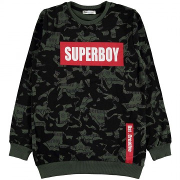 Civil Superboy terepmintás pulóver (Méret 146-152)