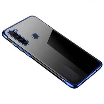 Clear Color Gel tok TPU galvanizált keret tok Huawei P40 kék tele...