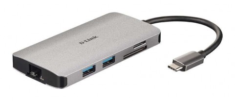 D-Link DUB-M810 3 portos USB Hub + HDMI + kártyaolvasó