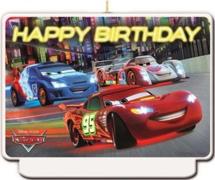 DISNEY  Disney Cars-Verdák Happy Birthday gyertya