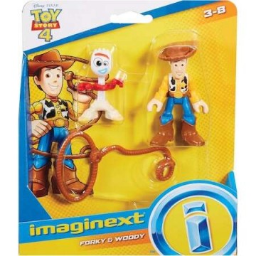 Disney Toy Story 4 - Woody és Villi figura - 7 cm