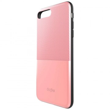 Dotfes G02 iPhone 6 6S (4,7") rose gold carbon prémium hátlap...