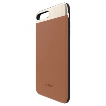 Dotfes G03 iPhone 6 6S (4,7") barna bőr prémium hátlap tok