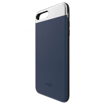 Dotfes G03 iPhone 7 8 SE 2020 / SE 2022 (4,7") kék bőr prémium...