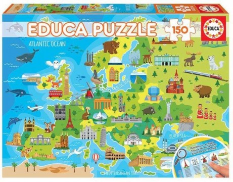 Educa Európa térkép puzzle, 150 darabos