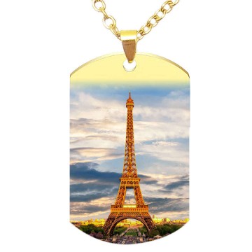 Eiffel-torony medál lánccal, választható több színben