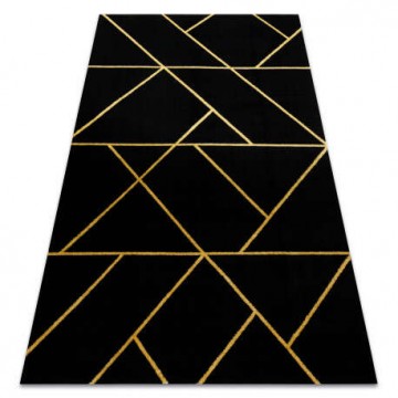EMERALD szőnyeg 1012 glamour, elegáns geometriai fekete / arany 1...