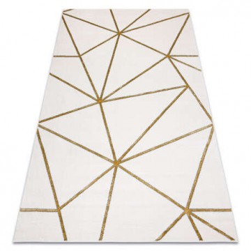 EMERALD szőnyeg 1013 glamour, elegáns geometriai krém / arany...