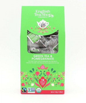 English Tea Shop Zöld tea Gránátalma bio, 15 db