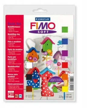 FIMO Gyurma készlet, 9x25 g, égethető, FIMO "Soft Basic",...