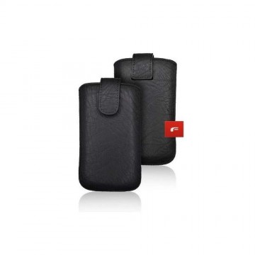Forcell KORA2 fekete műbőr mágneses beledugós tok iPhone X XS 11...