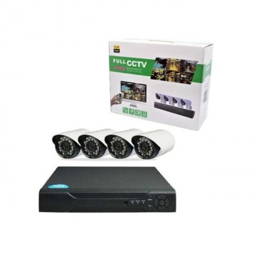 Full AHD CCTV 4 Kamerás Komplett Biztonsági Megfigyelő Rendszer...