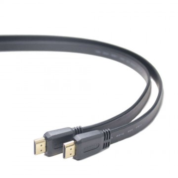 Gembird Cablexpert HDMI male-male lapos kábel 1.8m fekete (CC-HDM...