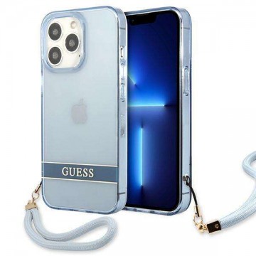 Guess GUHCP13LHTSGSB iPhone 13 Pro / 13 6,1 "kék kemény tok...