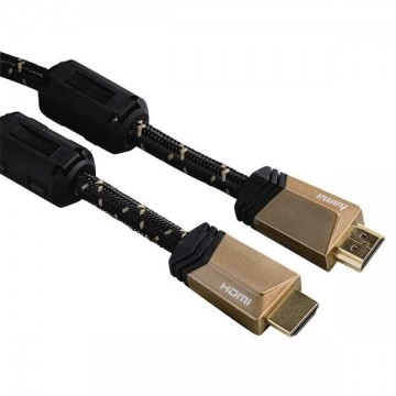 Hama 3m, 2xHDMI HDMI kábel HDMI A-típus (Standard) Fekete, Bronz
