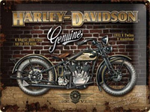 Harley Davidson Brick Wall Fémtábla