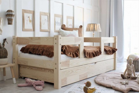 Házikó ágy - Basic DUO PLUS gyerekágy ágyneműtartóval fehér...