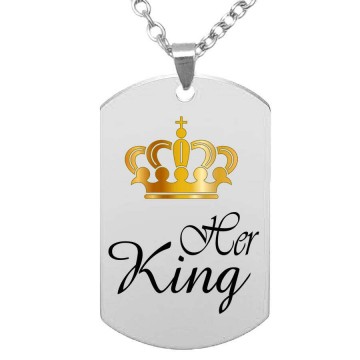 Her King medál lánccal, választható több formában és színben