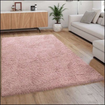 Hochflor szőnyeg Nappali- flokai rózsaszín, modell 20504, 140x200cm