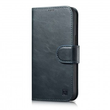 iCarer Oil Wax Wallet Case 2in1 Case iPhone 14 Pro Max bőr Flip C...