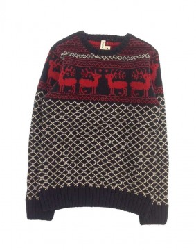 IDEXE karácsonyi mintás kötött pulóver