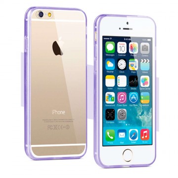 iPhone 6 6S (4,7") lila szilikonos hybrid hátlap tok