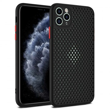 Iphone 7/8/SE 2020 Breath Fekete szilikon tok
