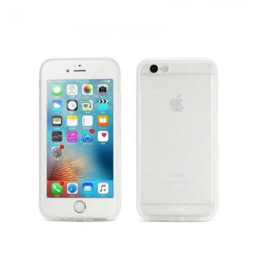 iPhone 7 Plus / 8 Plus szilikon tok, elő+hátlapi, fehér, Remax...