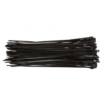 Kábelkötegelők 3,6 x 300 mm, 100 db, fekete