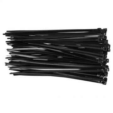 Kábelkötegelők 4,8 x 200 mm, 75 db, fekete