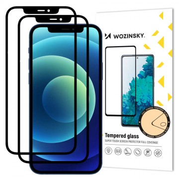 Kijelzővédő Apple iPhone 12 mobiltelefonhoz | Wozinsky Full Glue 2...