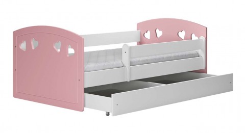 Kocot Kids Julia Ifjúsági ágy ágyneműtartóval - rózsaszín -...