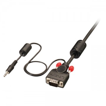 LINDY Kábel VGA és audio apa/apa, 1m
